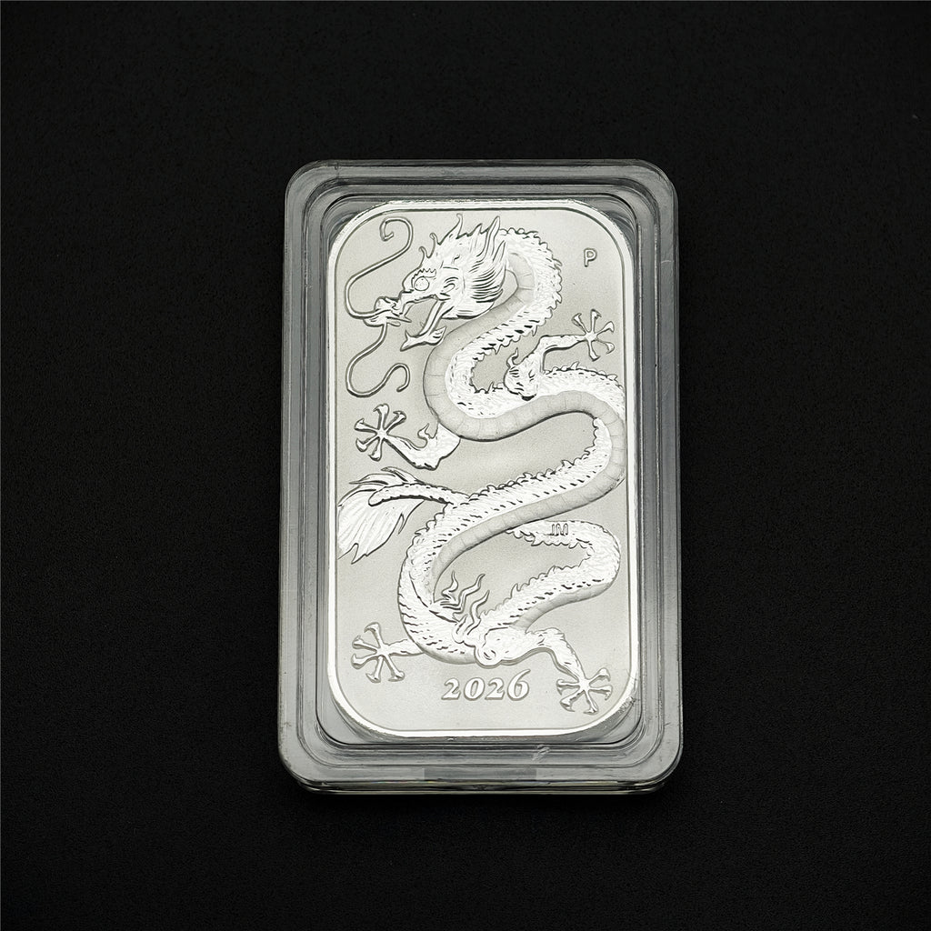 2026 1 oz Australian Rectangular Silver Dragon Coin