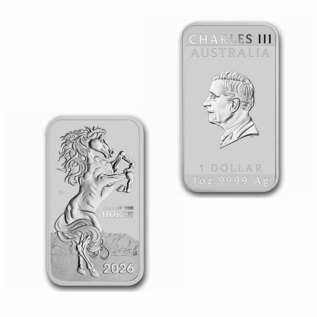 2026 1 oz Australian Silver Lunar Year of the Horse Rectangular Coin