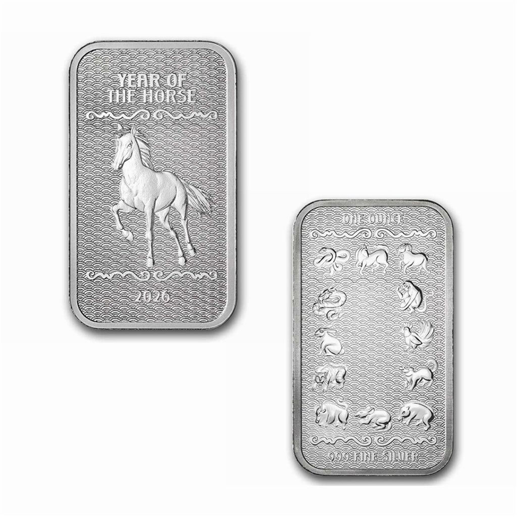 1 oz Silver Bar - 2026 APMEX Year of the Horse (TEP, Series 2)