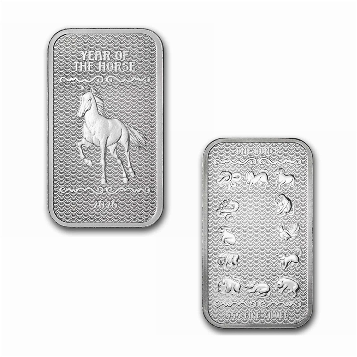 1 oz Silver Bar - 2026 APMEX Year of the Horse (TEP, Series 2)