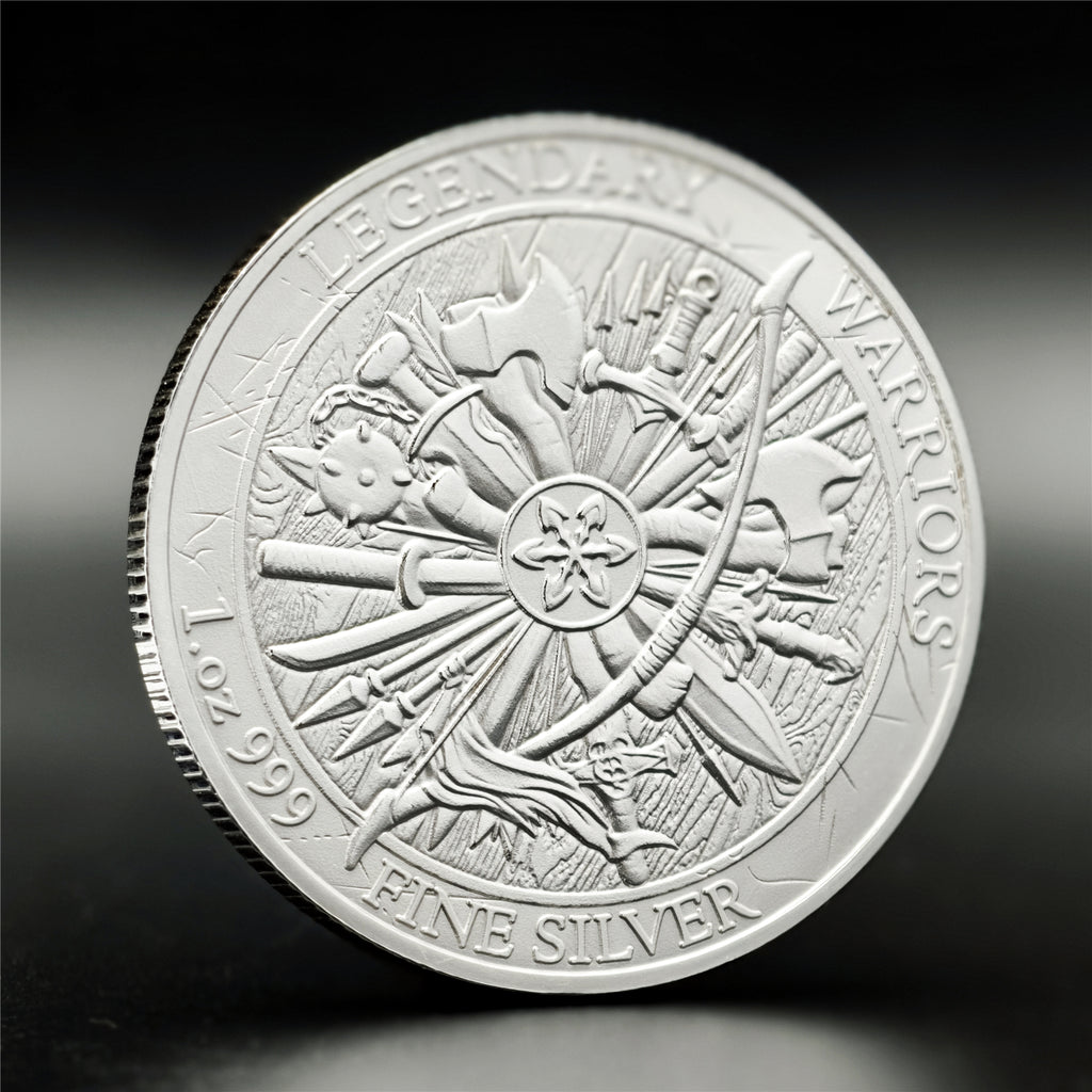Chieftain Bull 1 oz .999 Fine Silver Round