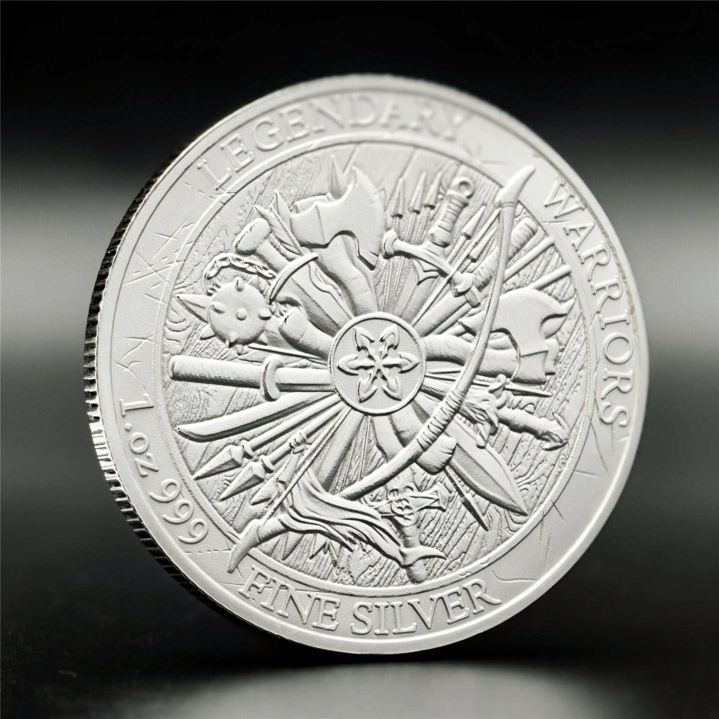 Chieftain Bull 1 oz .999 Fine Silver Round
