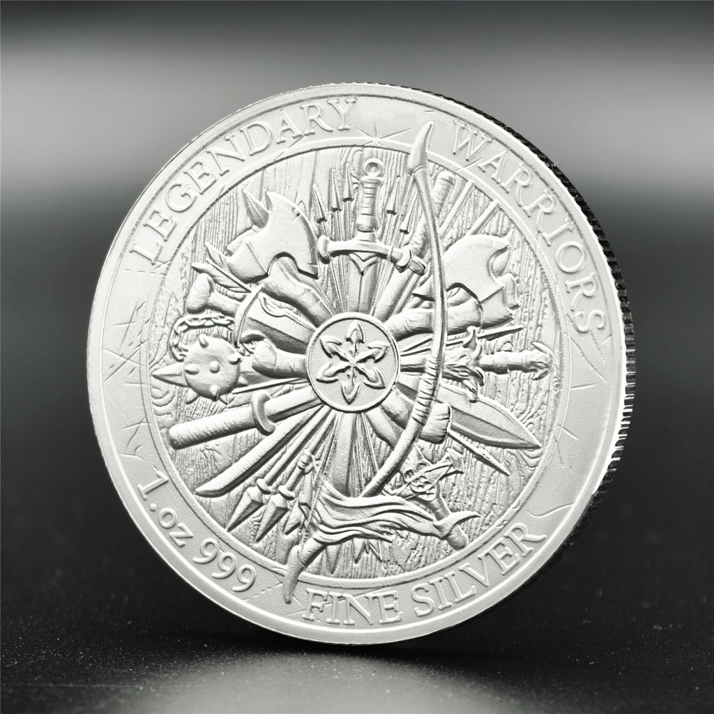Chieftain Bull 1 oz .999 Fine Silver Round