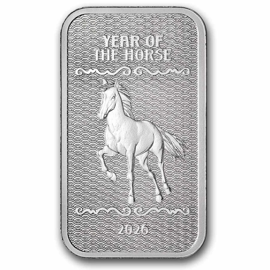 1 oz Silver Bar - 2026 APMEX Year of the Horse (TEP, Series 2)