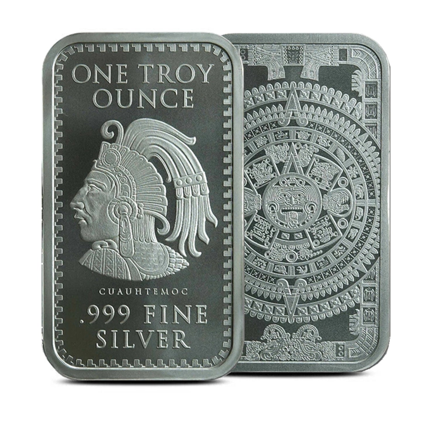 1 oz Aztec Calendar Silver Bar