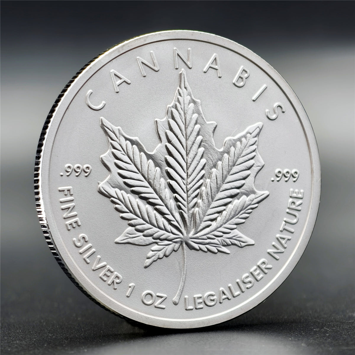2026 1 oz Cannabis Silver Round (New)