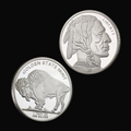 Indian Bison 1 oz .999 Fine Silver Round