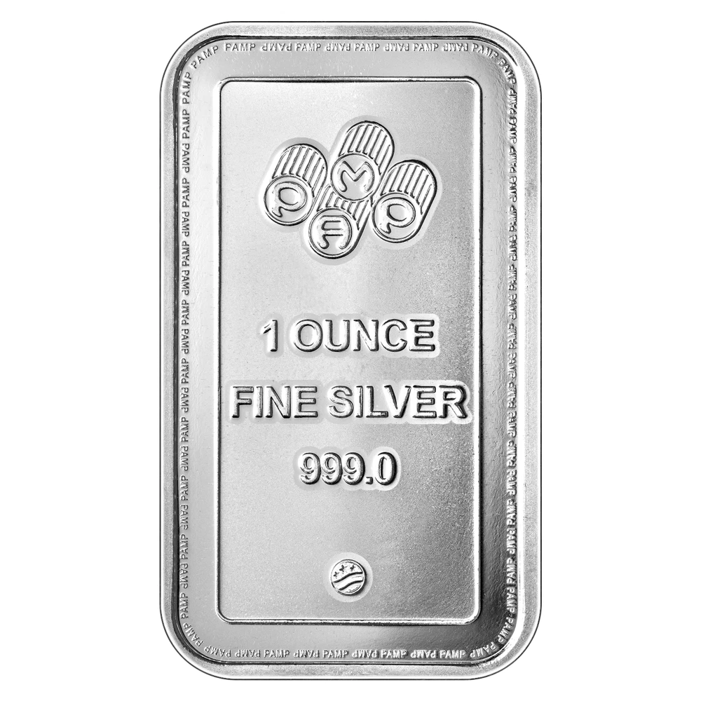 1 oz PAMP Suisse Silver Bar (New)