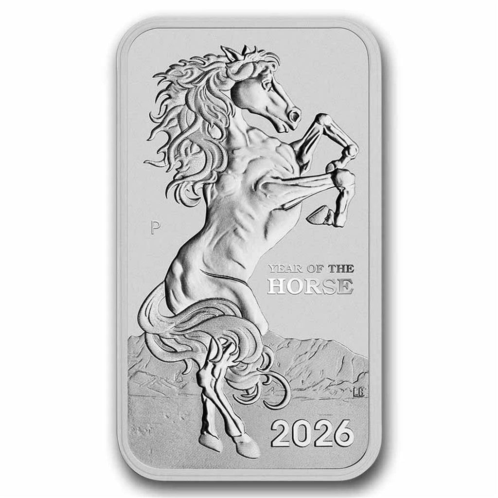 2026 1 oz Australian Silver Lunar Year of the Horse Rectangular Coin