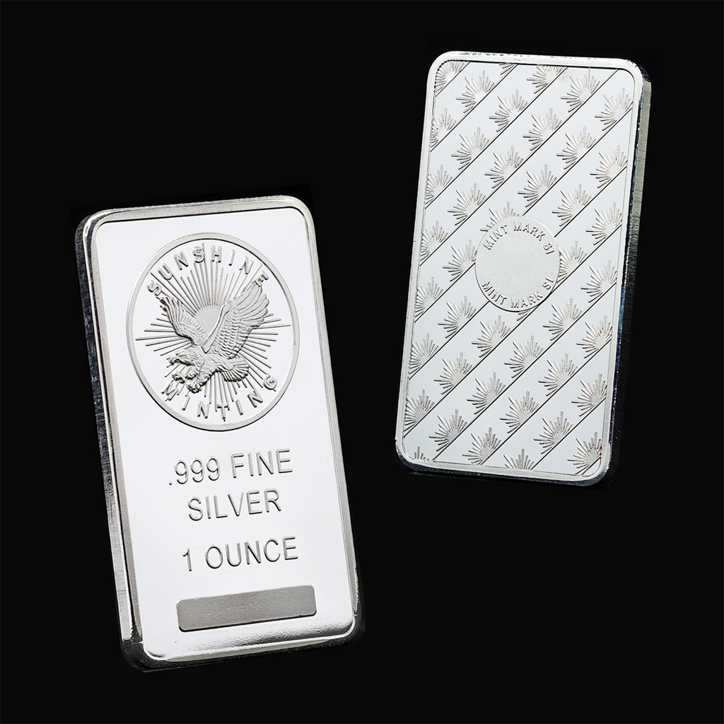 1 oz Silver Bar - Sunshine (Mint Mark SI)