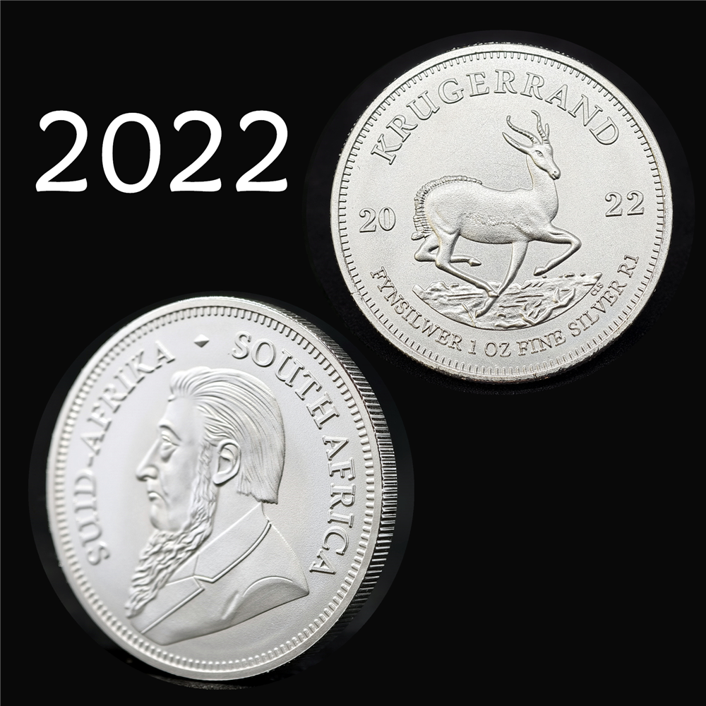 2022 1 oz .999 Fine Silver South African Krugerrand Coin [South African Mint]