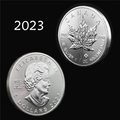 2023 1 oz .9999 Fine Silver Canadian Maple Leaf Coin [Royal Canadian Mint]