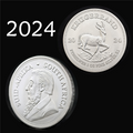 2024 1 oz .999 Fine Silver South African Krugerrand Coin [South African Mint]