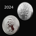2024 1 oz .9999 Fine Silver Canadian Maple Leaf Coin [Royal Canadian Mint]