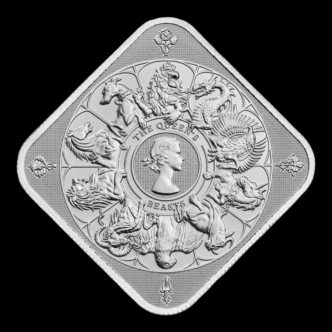1 oz The Royal Mint Queen's Beast Completer Silver Bar