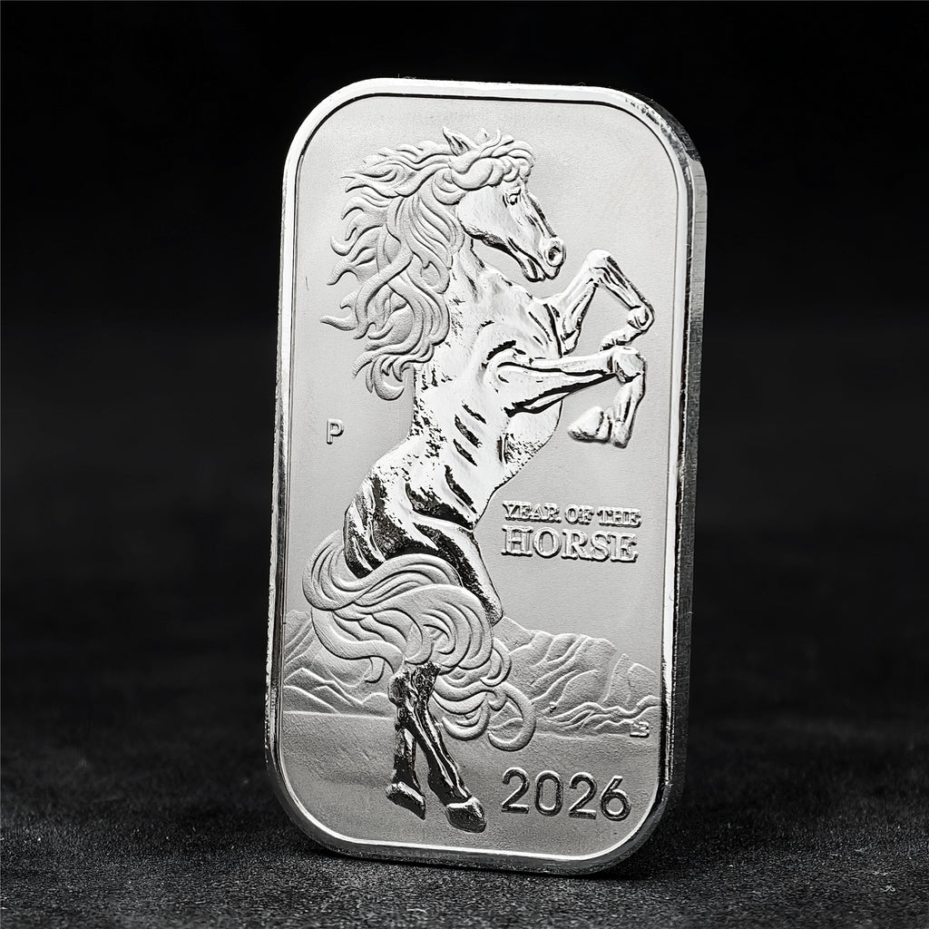 2026 1 oz Australian Silver Lunar Year of the Horse Rectangular Coin