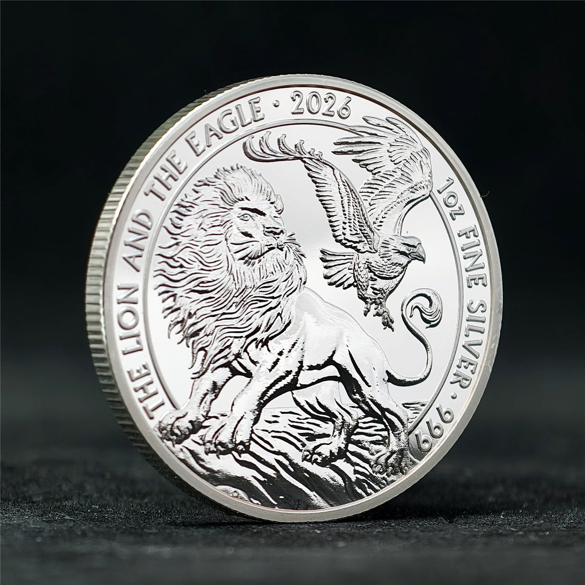 2026 Lion & Eagle 1 oz .999 Fine Silver Coin