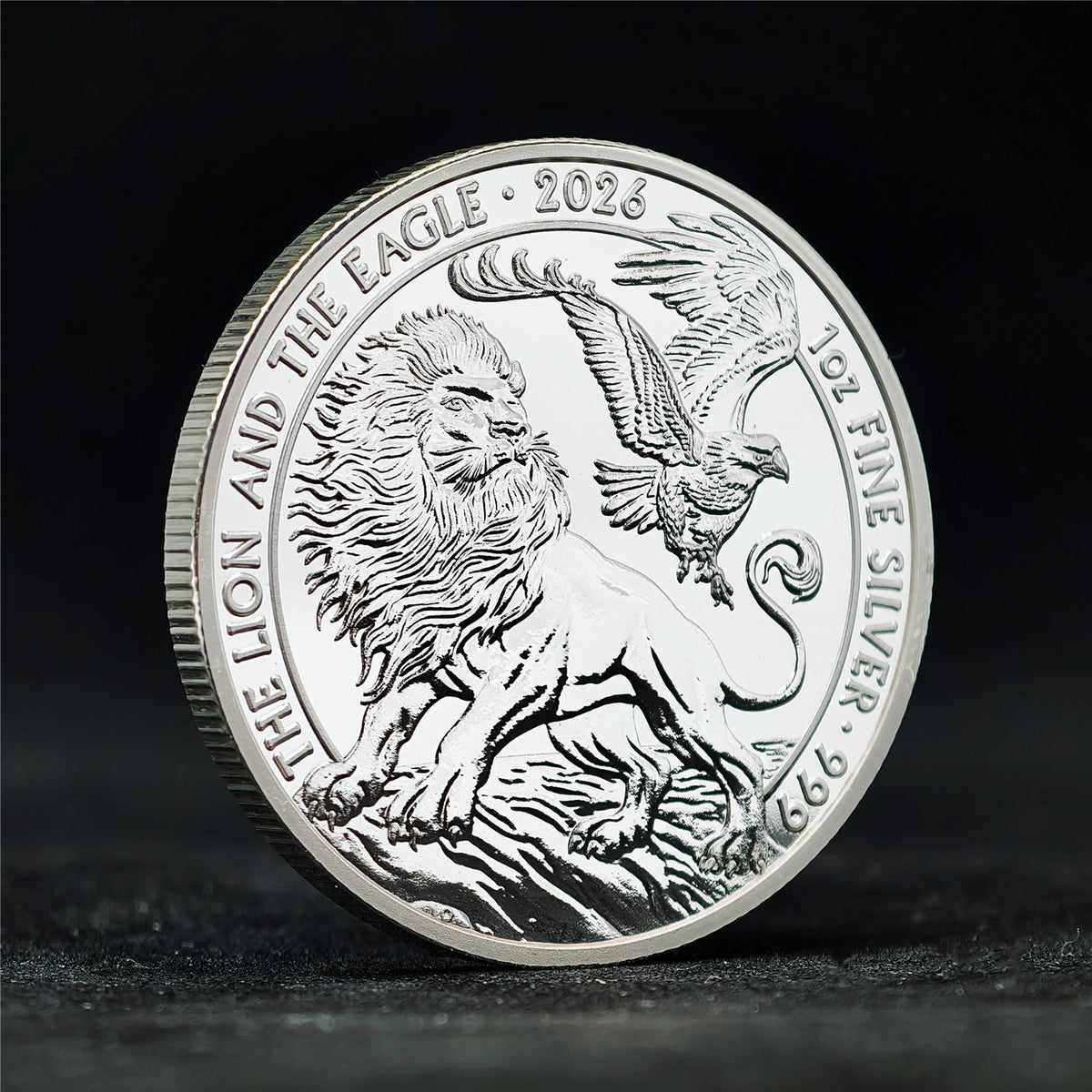 2026 Lion & Eagle 1 oz .999 Fine Silver Coin