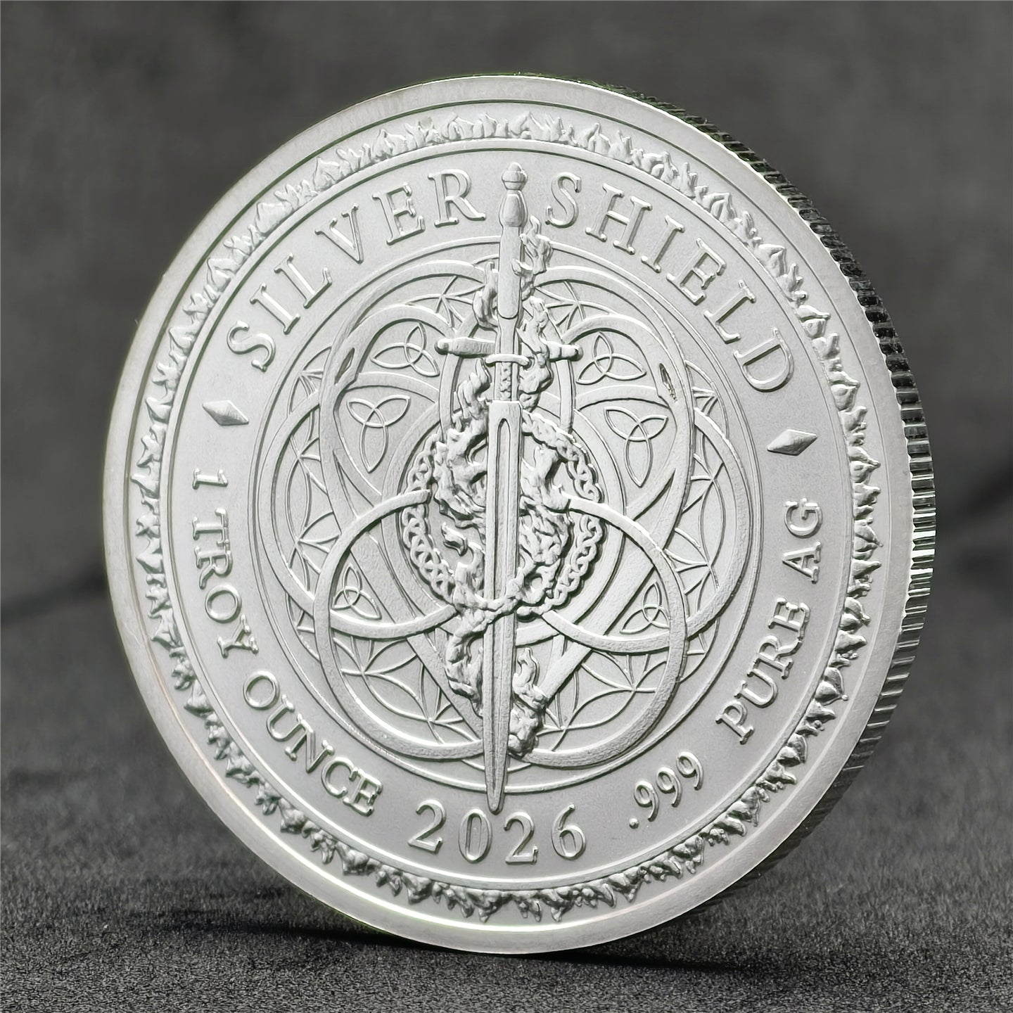2026 1 oz Trivium Girls Silver Shield Round (New)