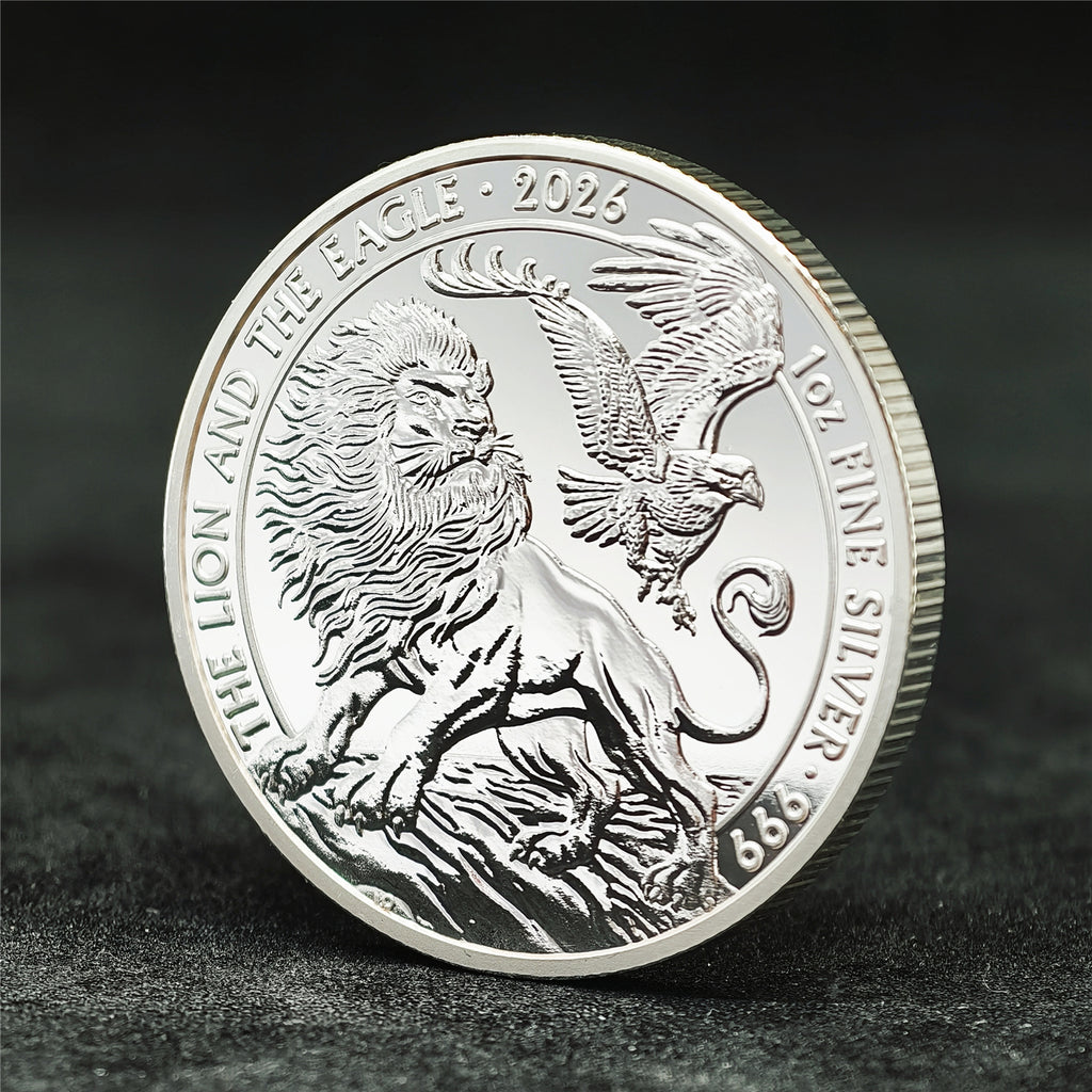 2026 Lion & Eagle 1 oz .999 Fine Silver Coin