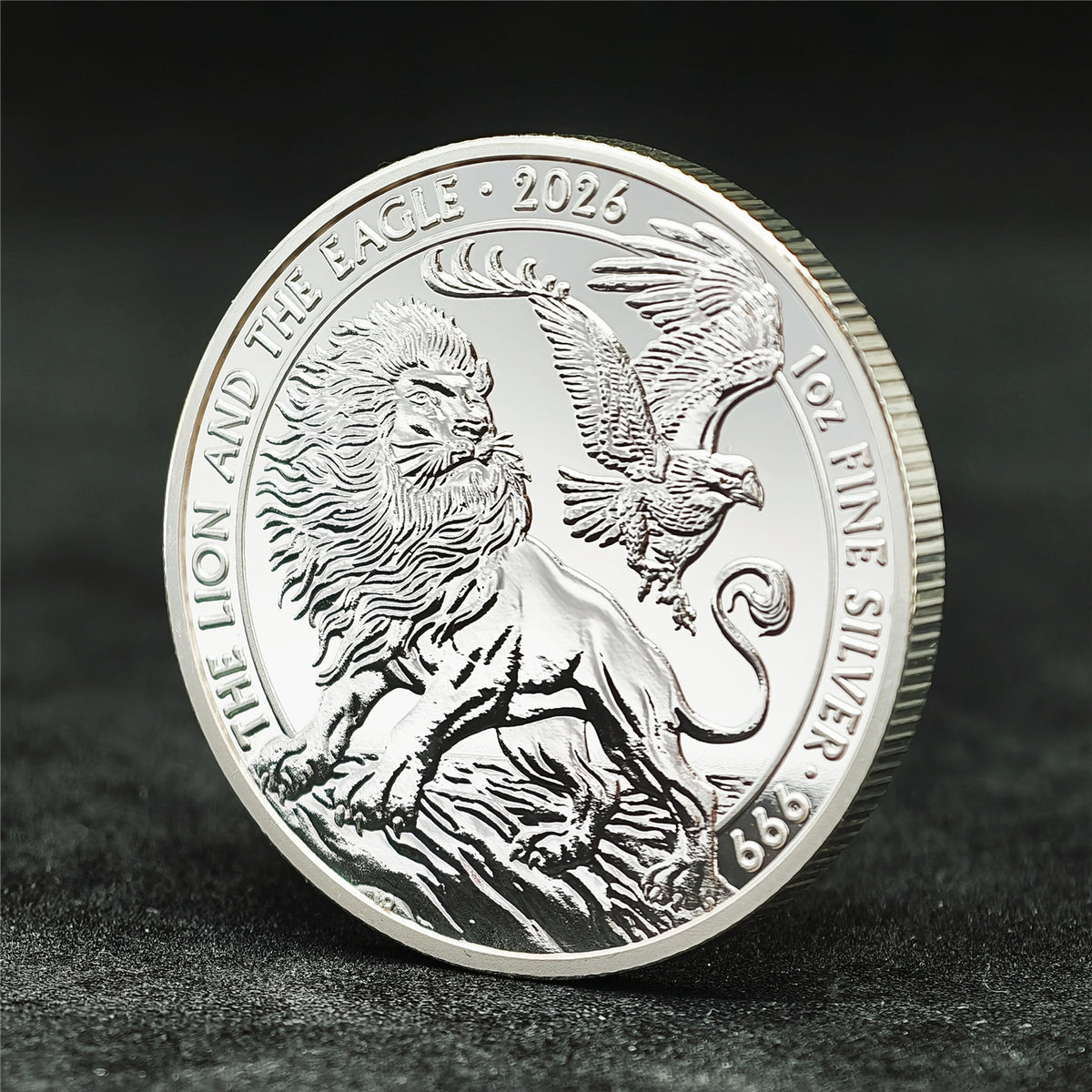 2026 Lion & Eagle 1 oz .999 Fine Silver Coin