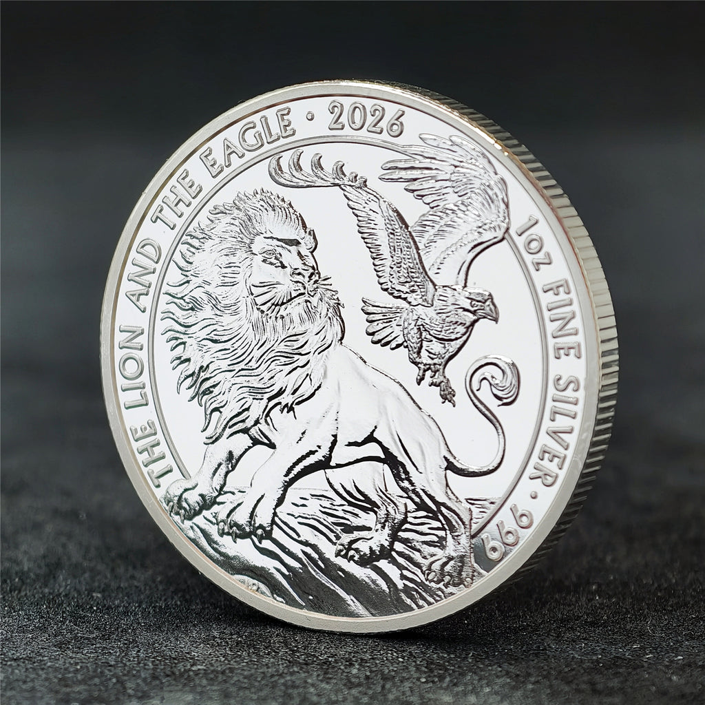 2026 Lion & Eagle 1 oz .999 Fine Silver Coin