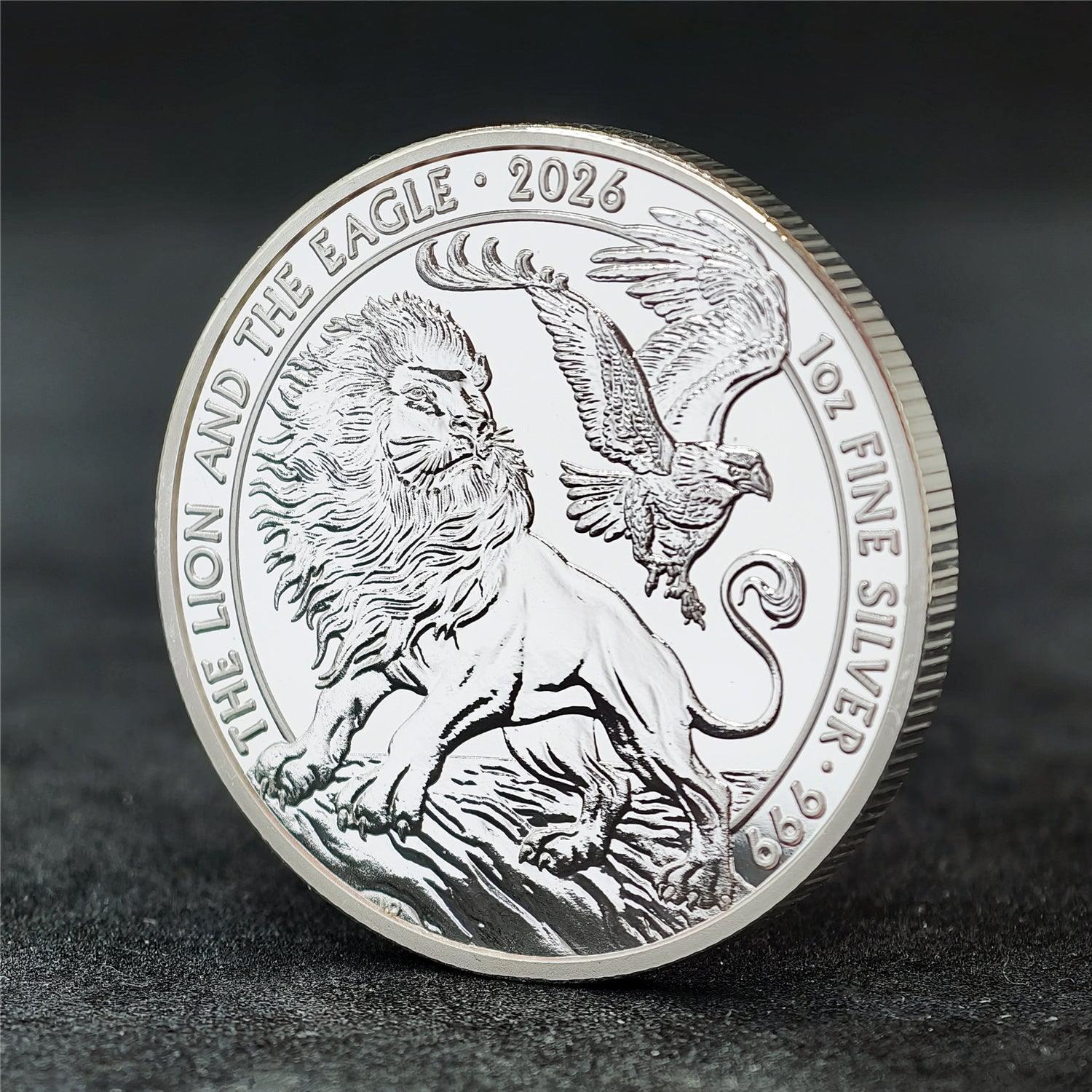 2026 Lion & Eagle 1 oz .999 Fine Silver Coin