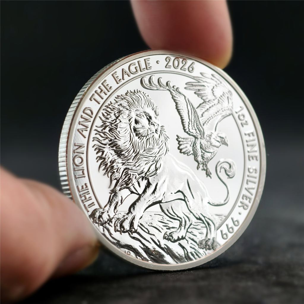 2026 Lion & Eagle 1 oz .999 Fine Silver Coin