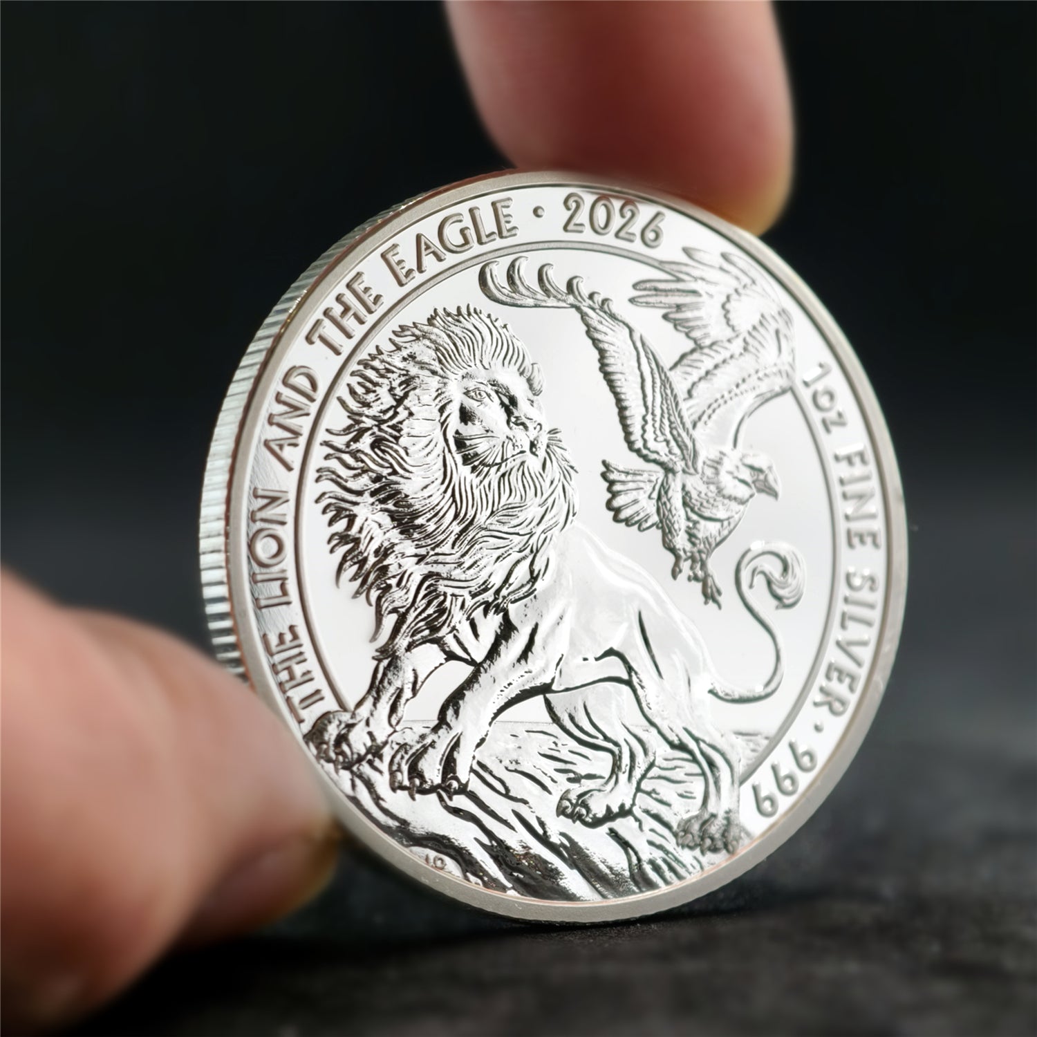 2026 Lion & Eagle 1 oz .999 Fine Silver Coin