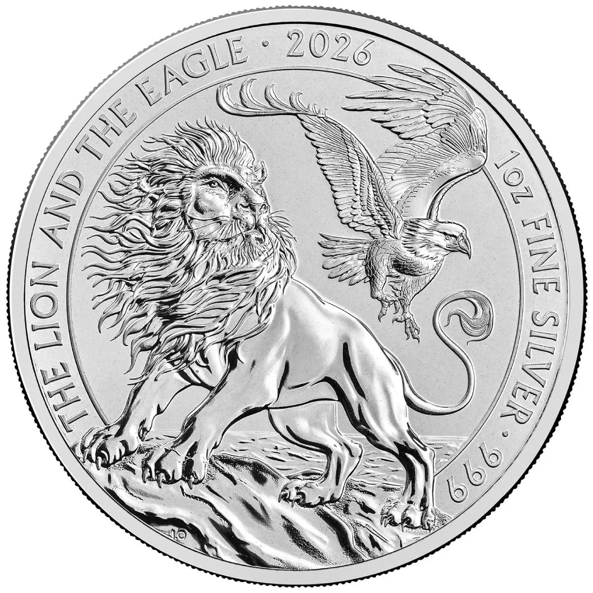 2026 Lion & Eagle 1 oz .999 Fine Silver Coin