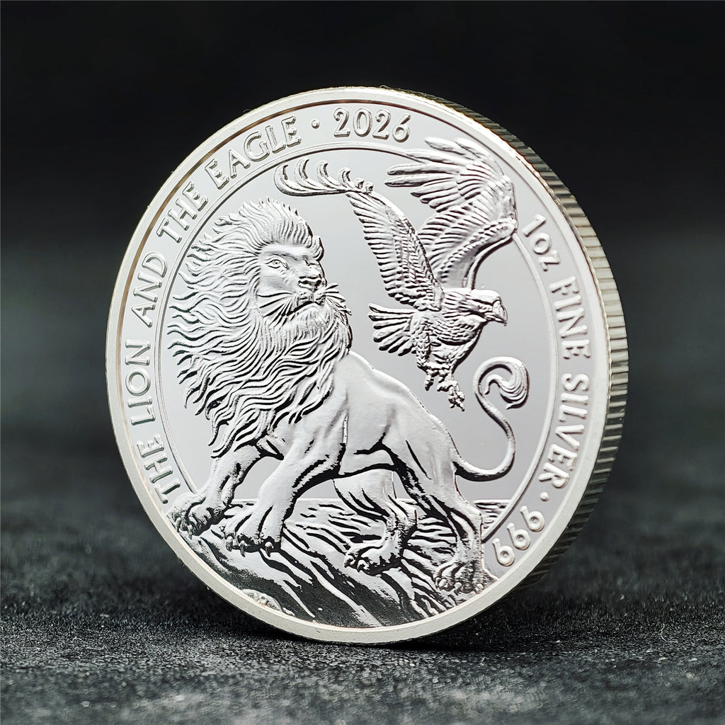 2026 Lion & Eagle 1 oz .999 Fine Silver Coin