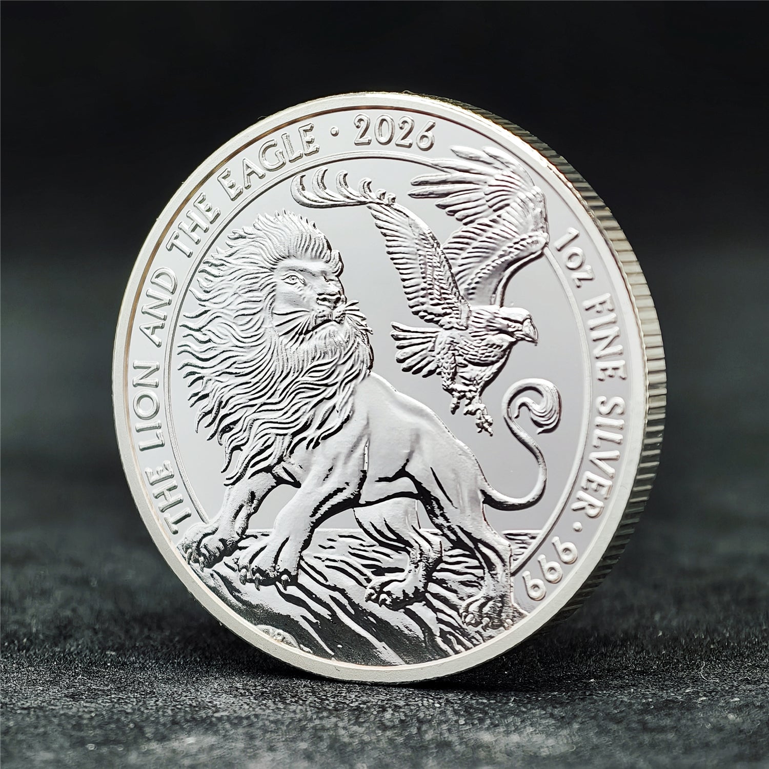 2026 Lion & Eagle 1 oz .999 Fine Silver Coin