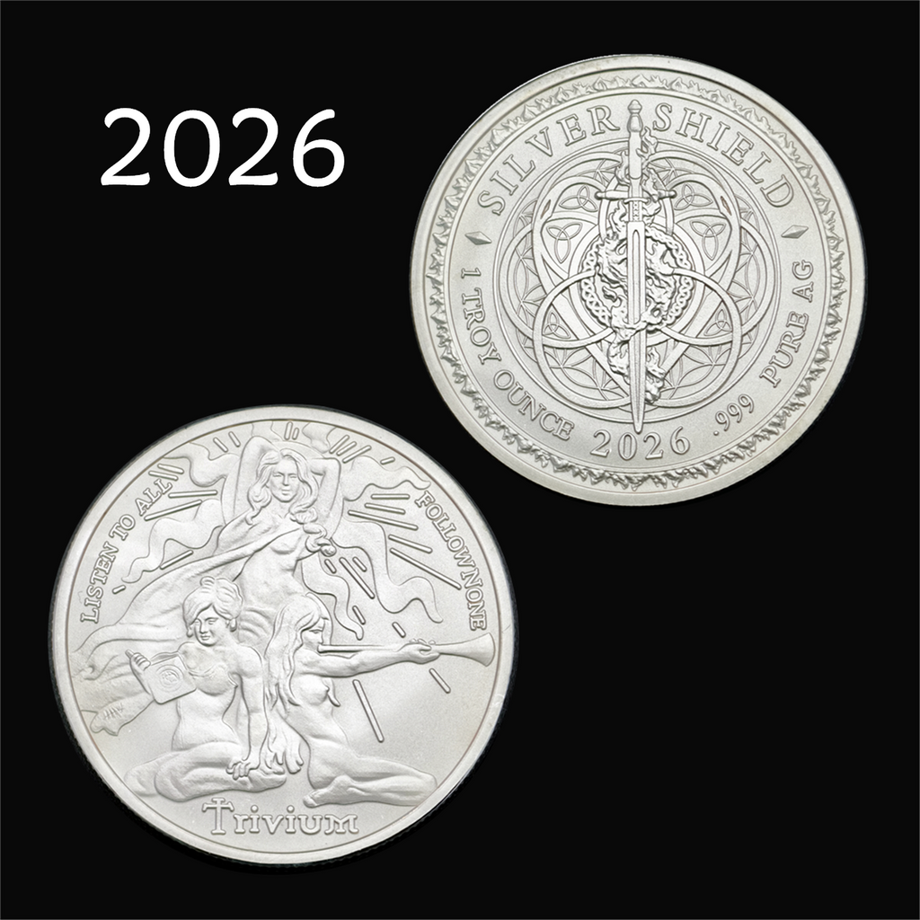 2026 1 oz Trivium Girls Silver Shield Round (New)