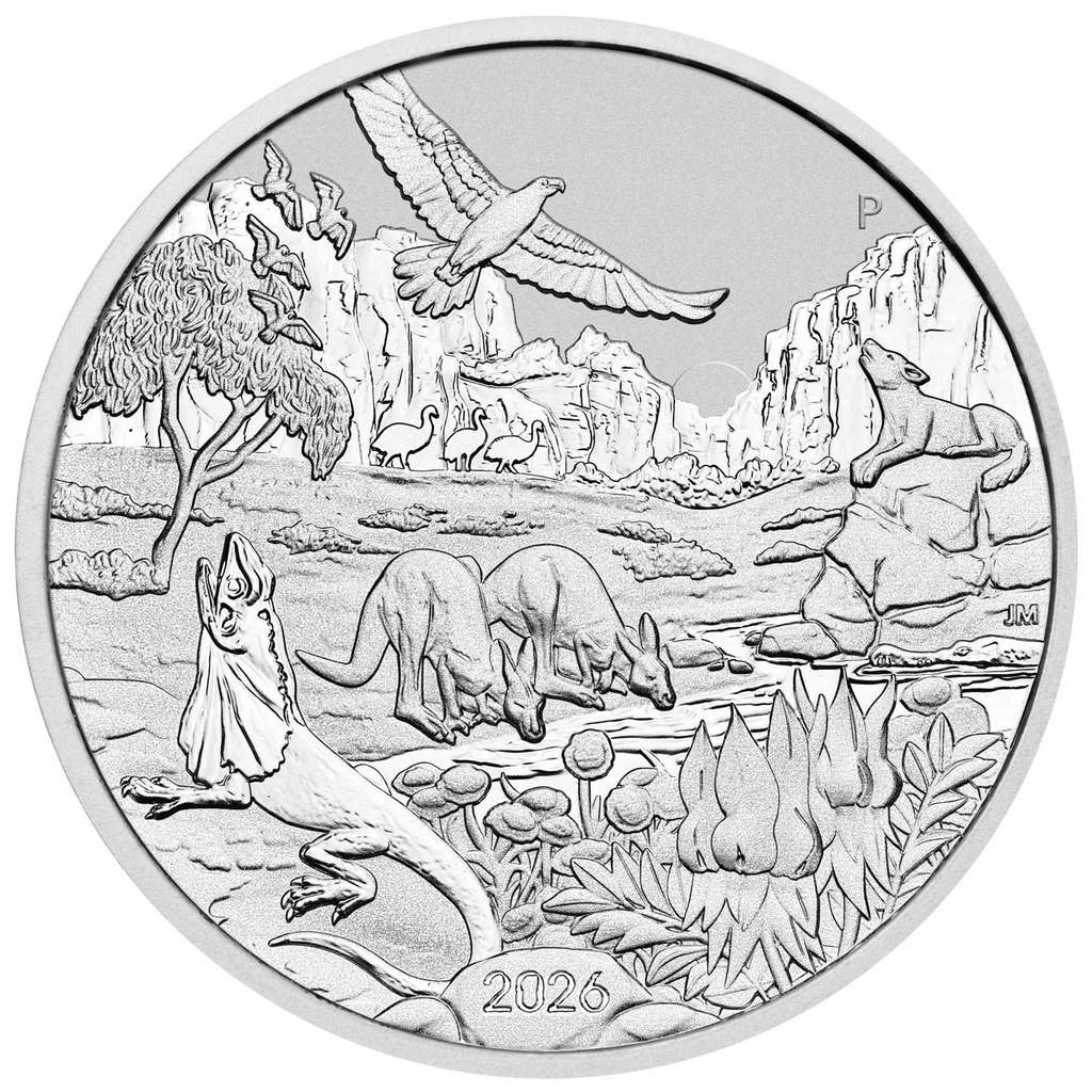 2026 Australian Wonders 1 oz .999 Fine Silver Coin