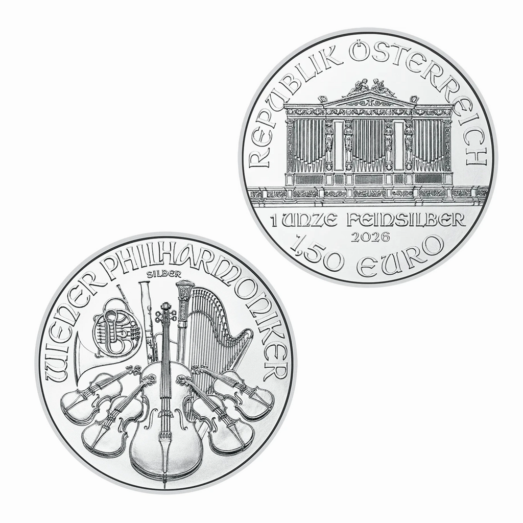 2026 Austrian Silver Philharmonic 1 oz .999 Fine Silver Coin