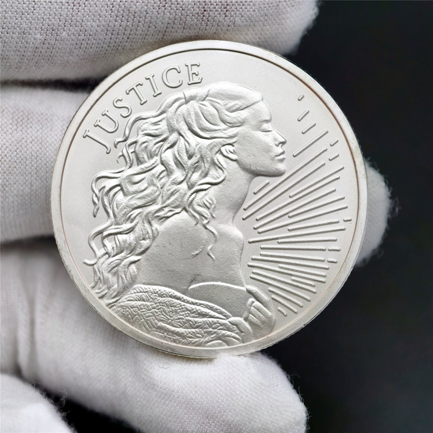 1 oz Justice Silver Shield Round (New)