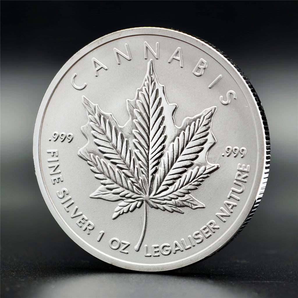 2026 1 oz Cannabis Silver Round (New)