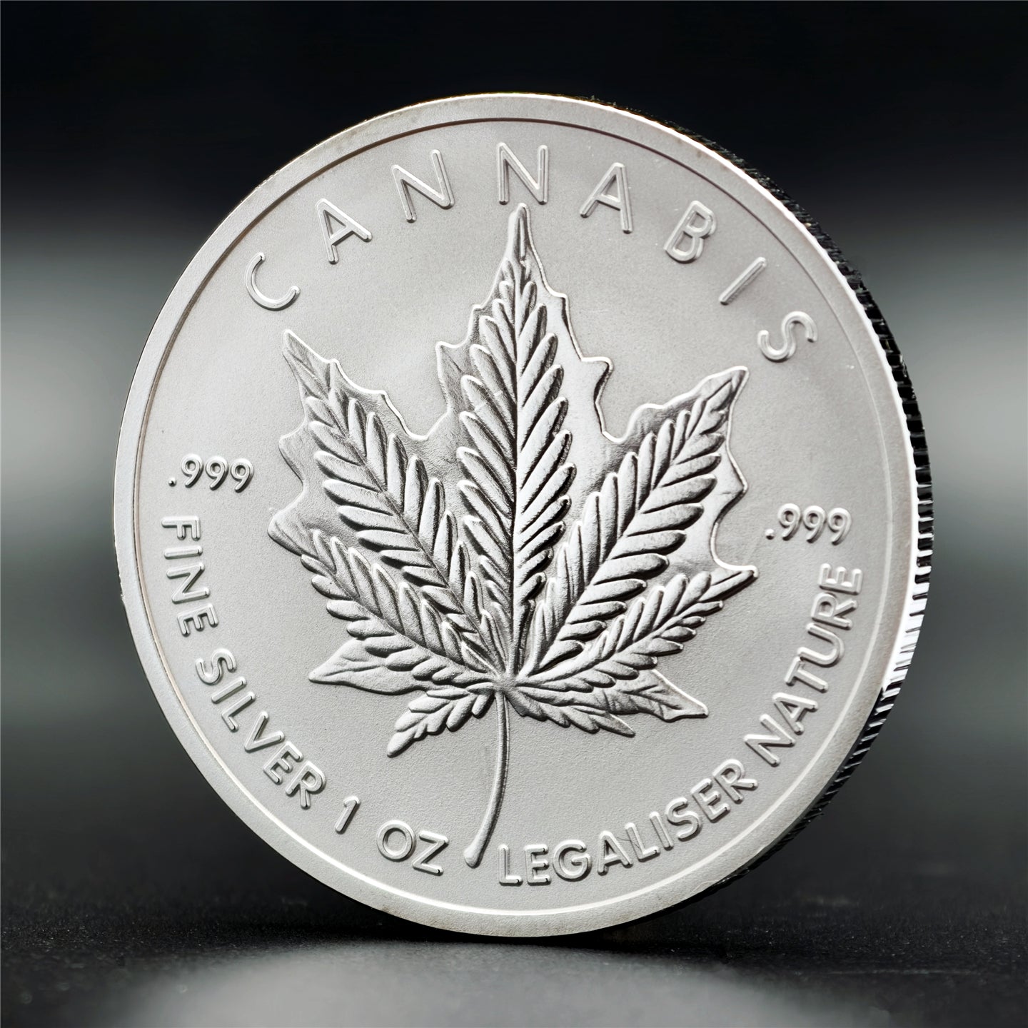 2026 1 oz Cannabis Silver Round (New)