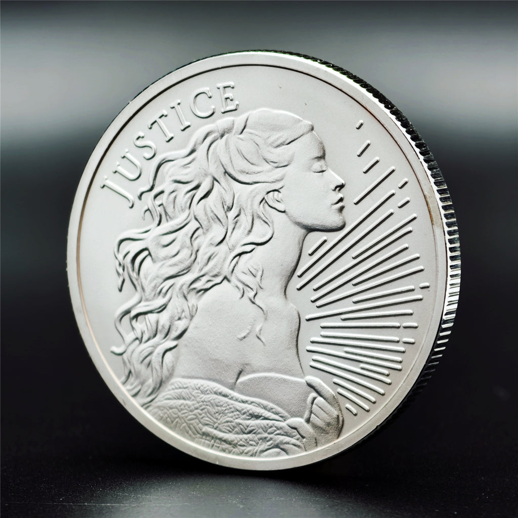 1 oz Justice Silver Shield Round (New)