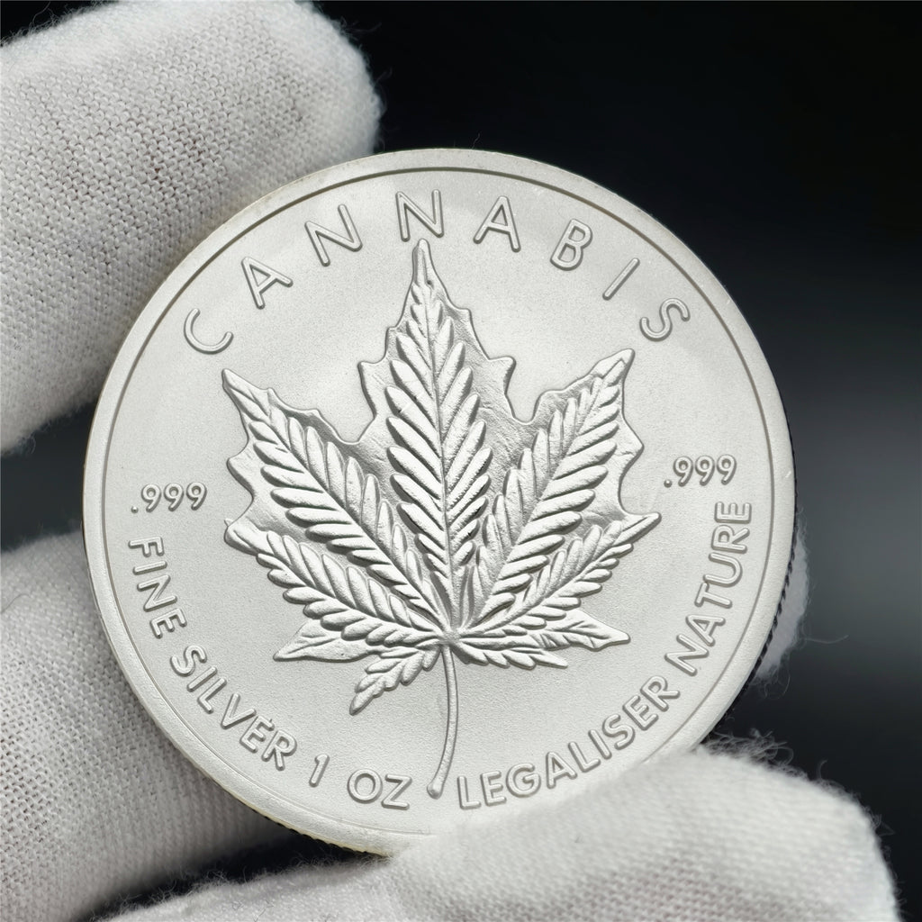 2026 1 oz Cannabis Silver Round (New)