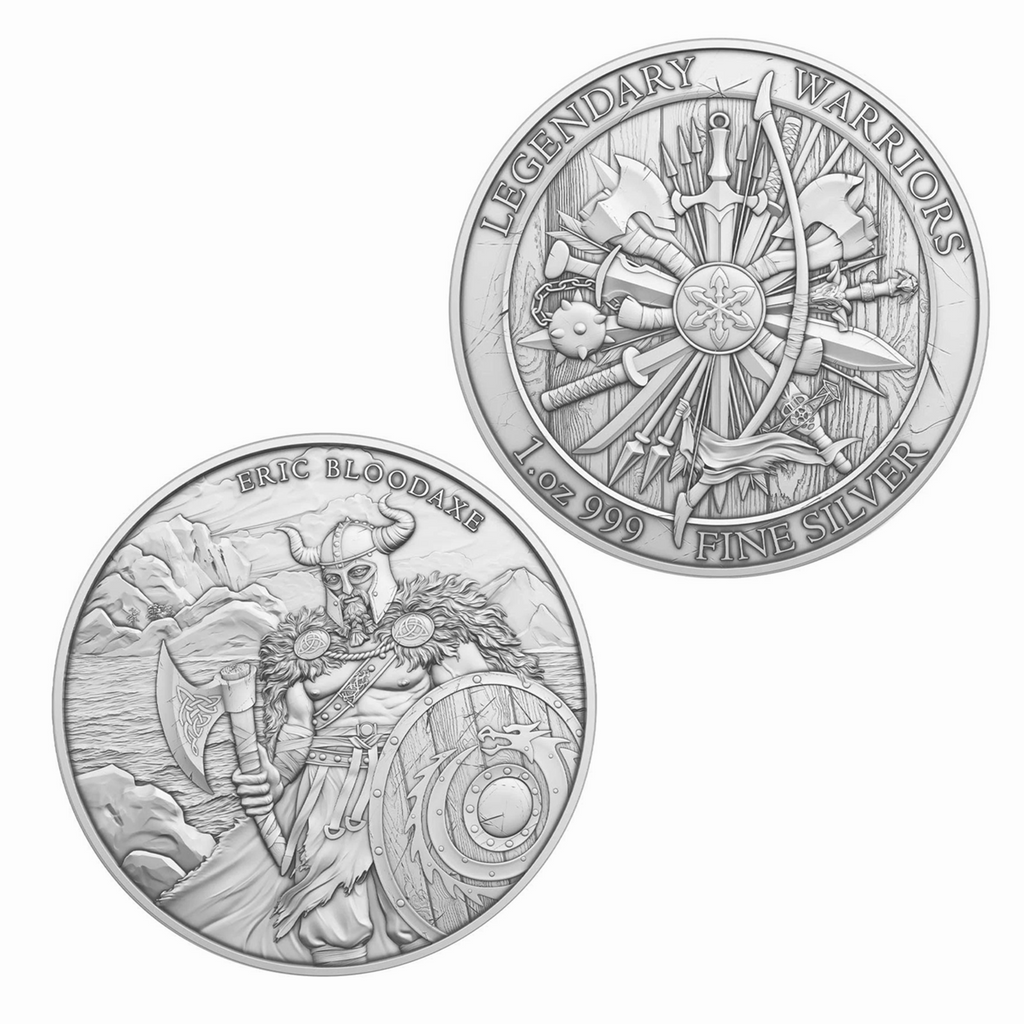 Erik Bloodaxe 1 oz .999 Fine Silver Coin