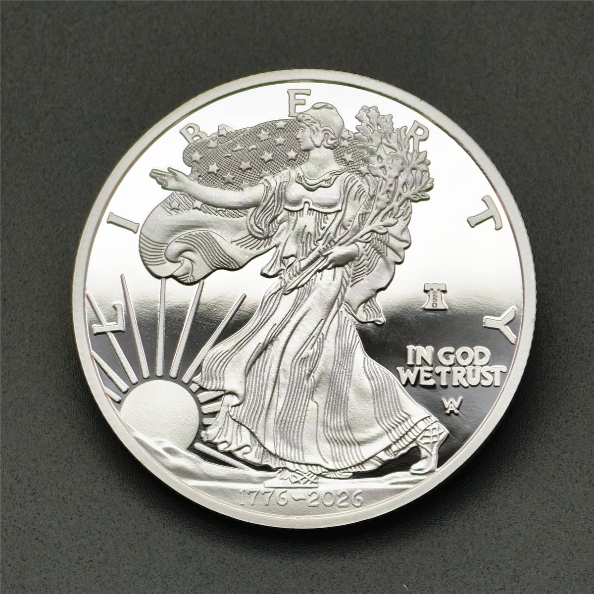250th Anniversary Goddess Eagle 1 oz .999 Fine Silver Coin