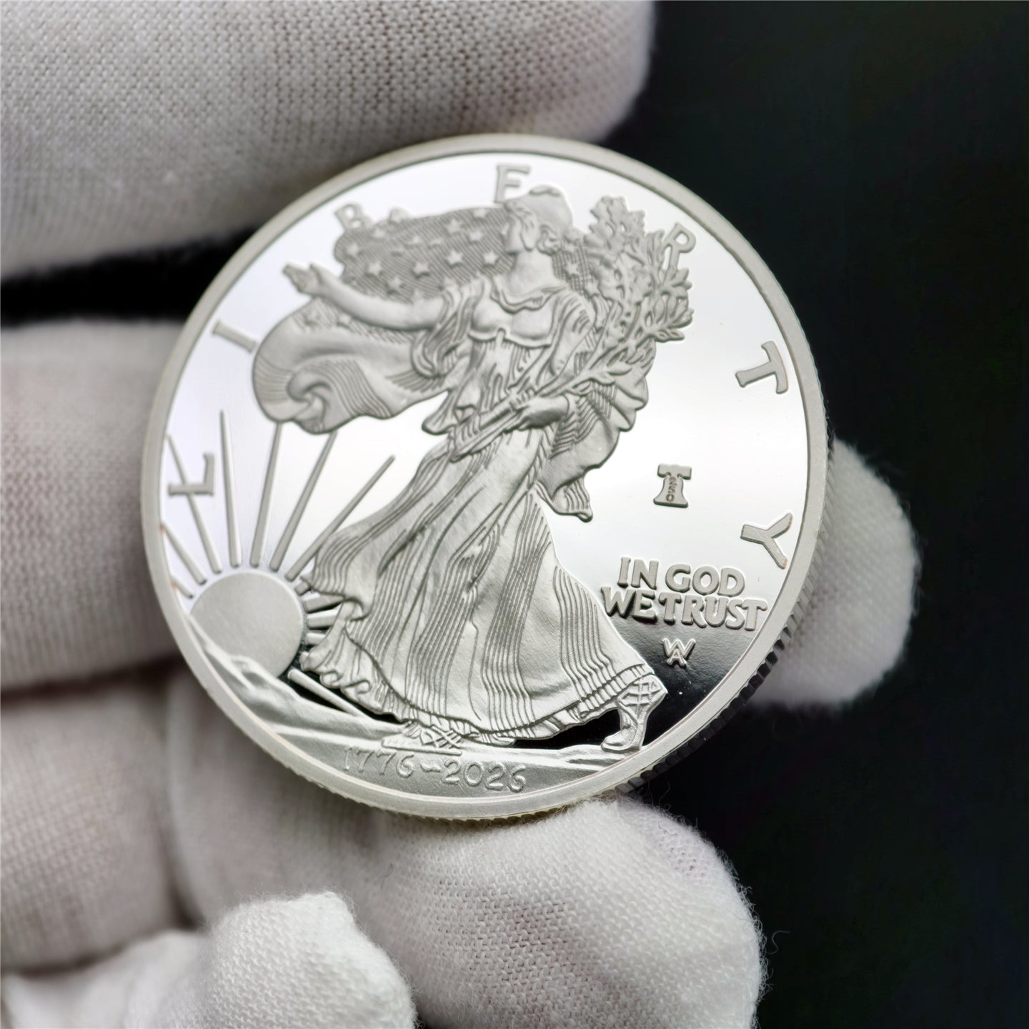 250th Anniversary Goddess Eagle 1 oz .999 Fine Silver Coin