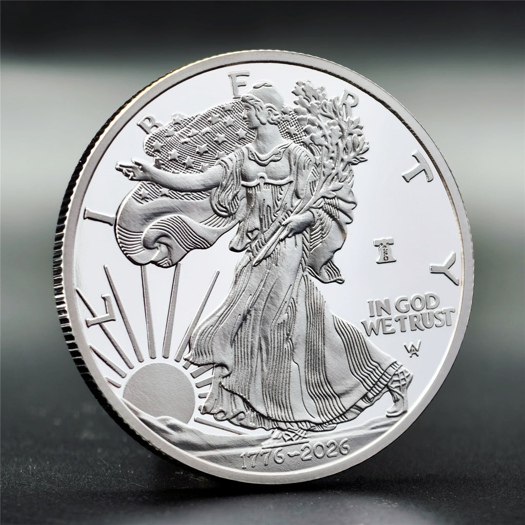 250th Anniversary Goddess Eagle 1 oz .999 Fine Silver Coin