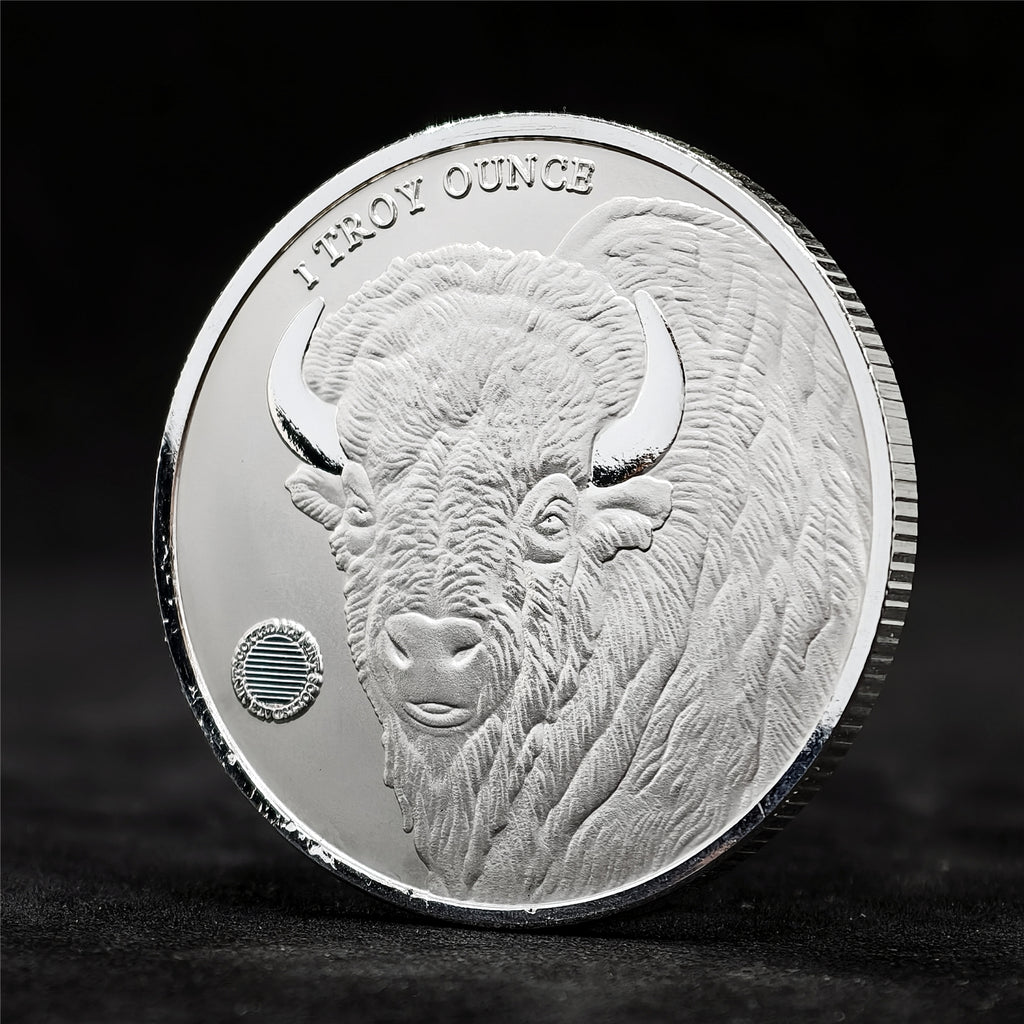 Girl Bison 1 oz .999 Fine Silver Round