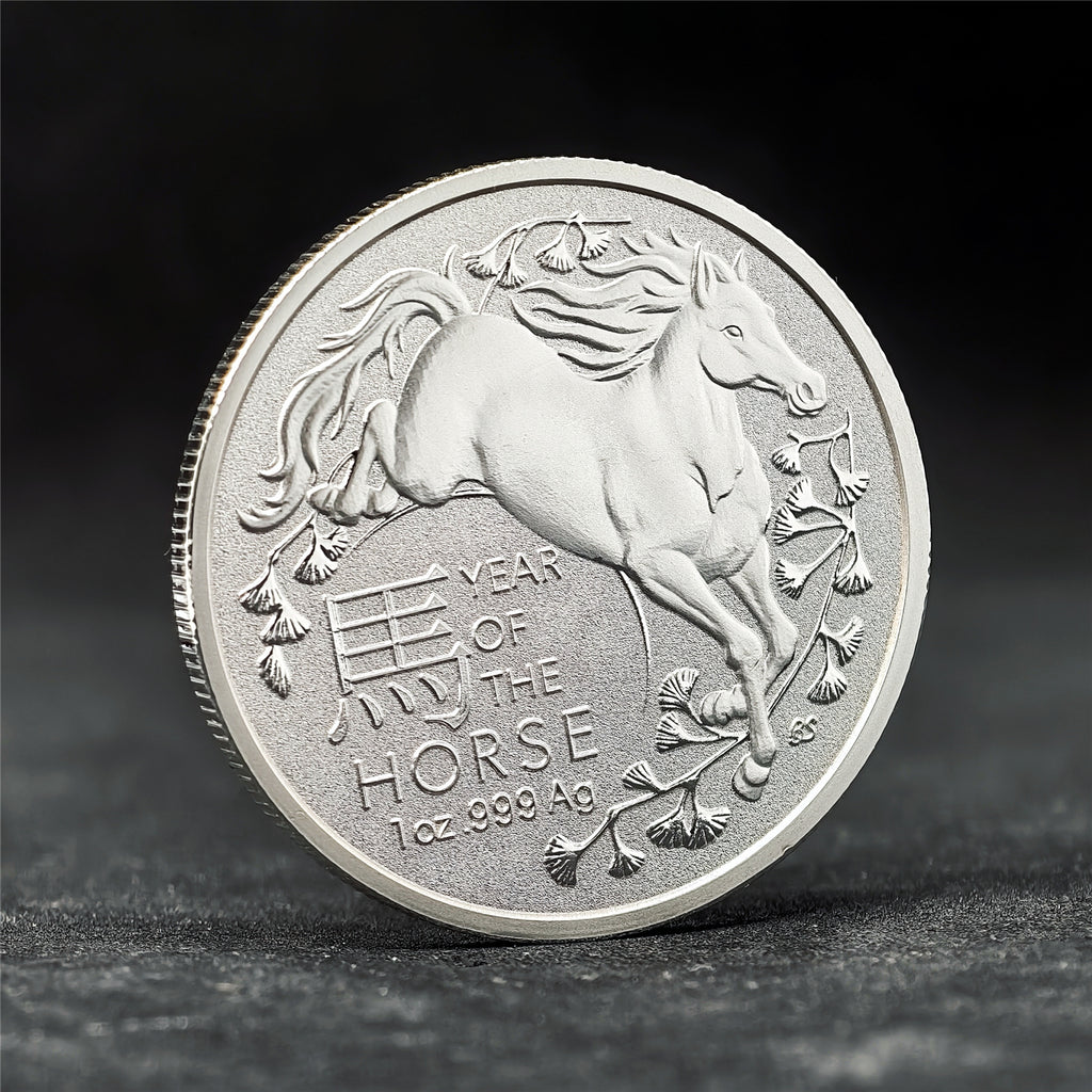Australian Single Horse 1 oz .999 Fine Silver Coin