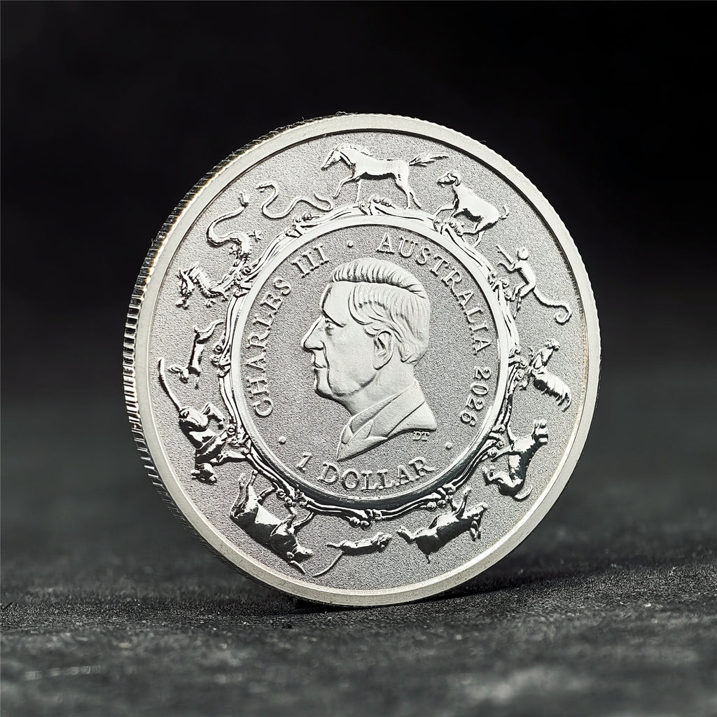 Australian Single Horse 1 oz .999 Fine Silver Coin