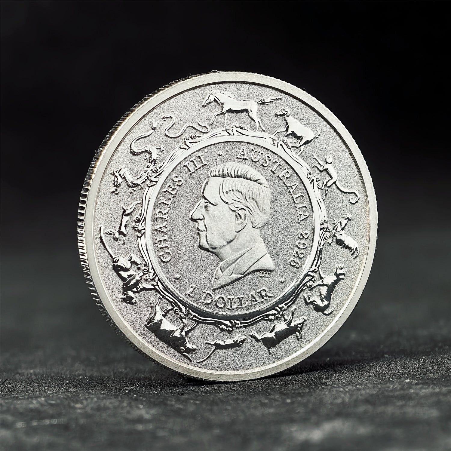 Australian Single Horse 1 oz .999 Fine Silver Coin