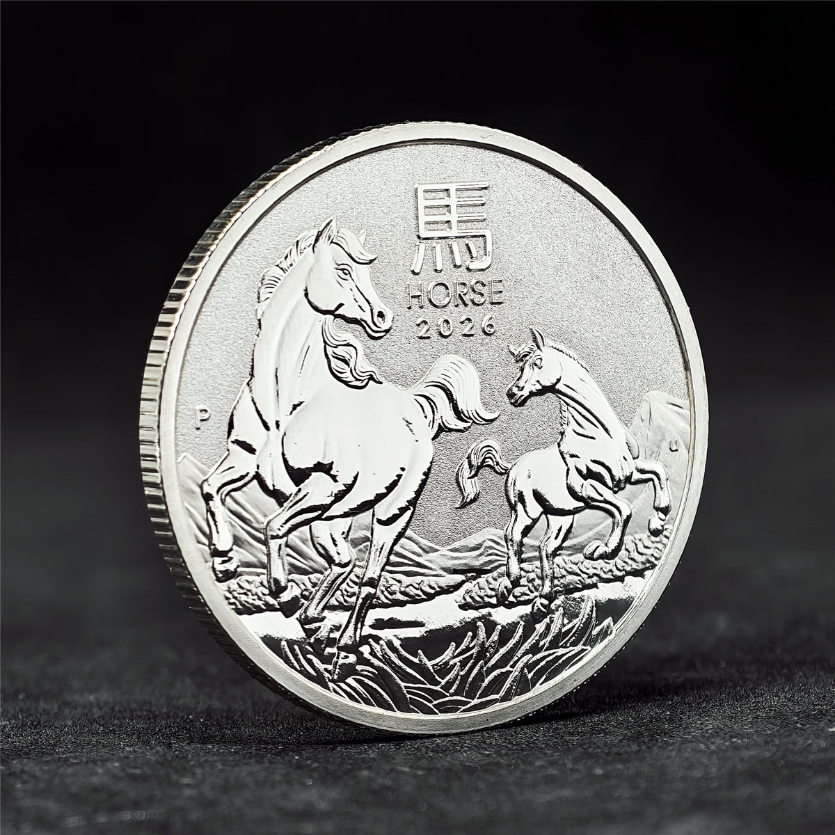 Australian Double Horse 1 oz .999 Fine Silver Coin