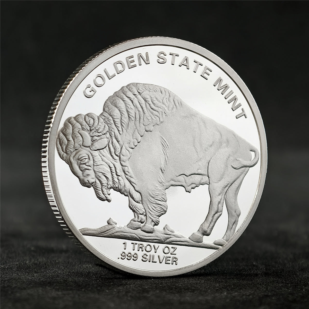 Indian Bison 1 oz .999 Fine Silver Round